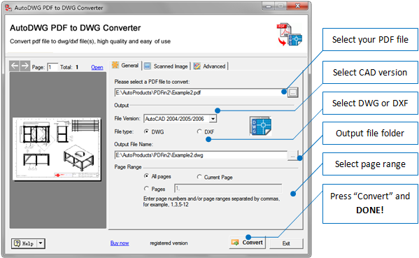 AutoDWG PDF to DWG Converter Pro 2026