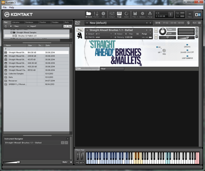 Straight Ahead Samples – Straight Ahead! Jazz Drums 1. 5. 2 (Kontakt)
