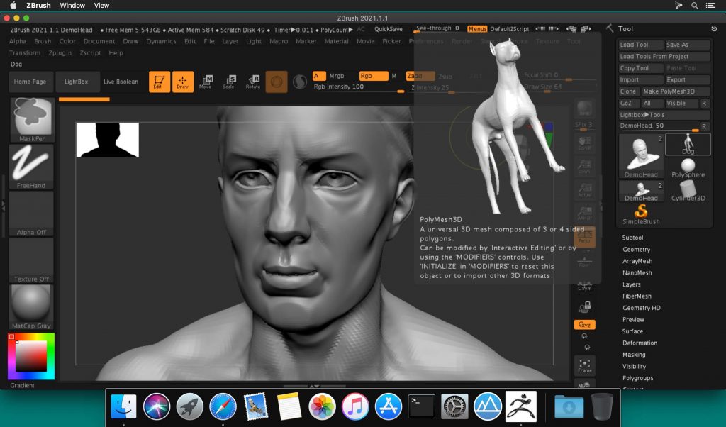 Pixologic ZBrush for Mac DMG Setup