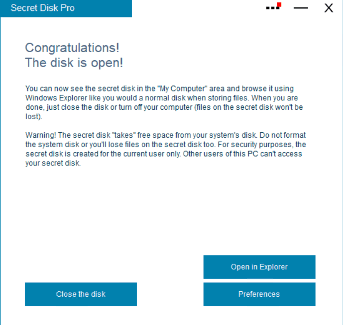 Secret Disk Professional 2025