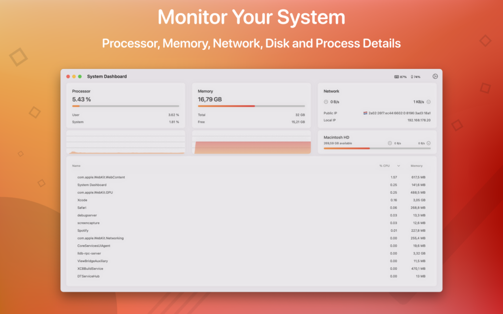 System Dashboard Pro 1.10.9