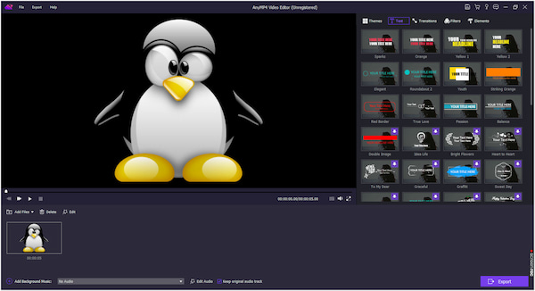 AnyMP4 Video Editor 2025