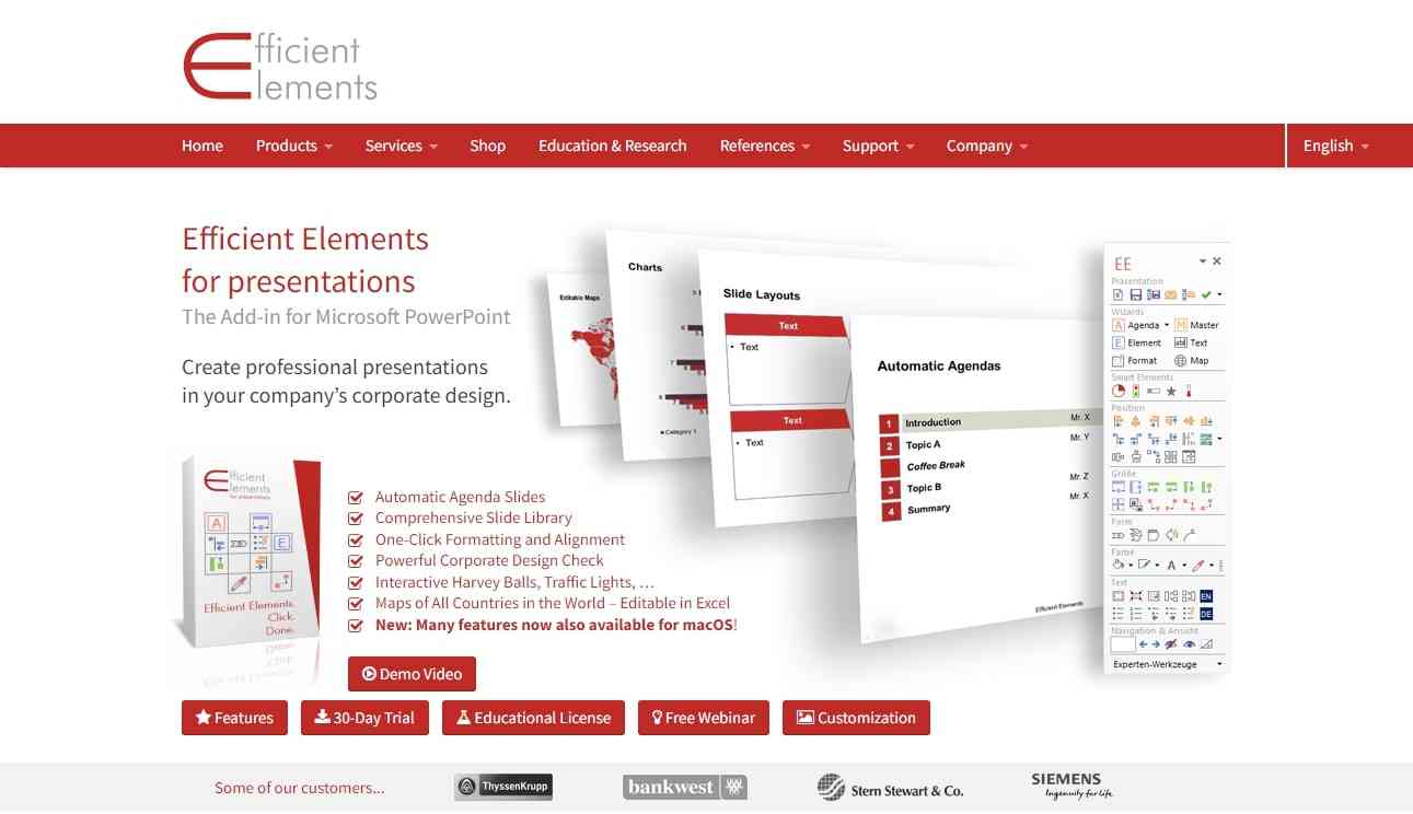 Efficient Elements for presentations 2025