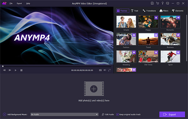 AnyMP4 Video Editor 2025
