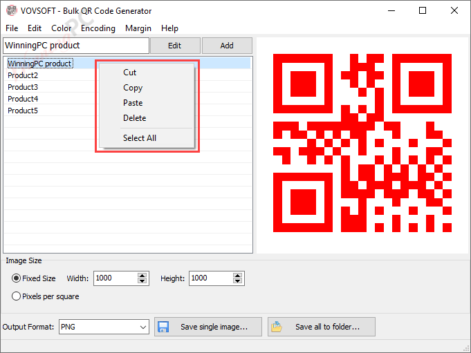 VovSoft Bulk QR Code Generator 2025