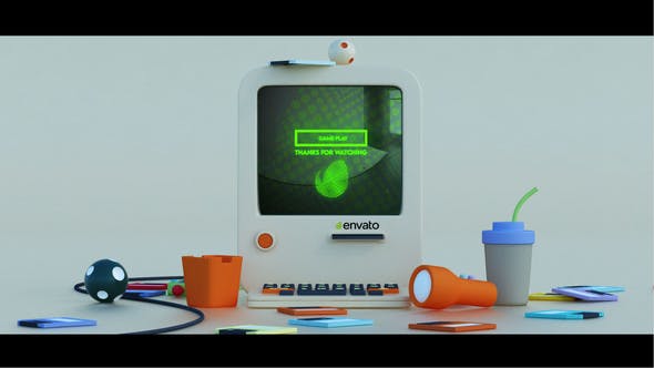 VideoHive – Computer Cartoon Logo