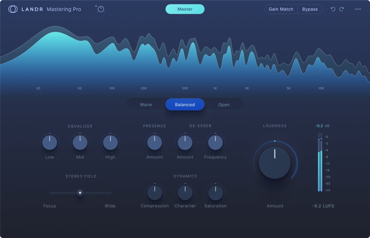 LANDR Mastering Plugin PRO