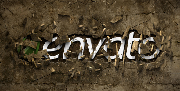 VideoHive – Breaking a Stone Wall | Rock Logo