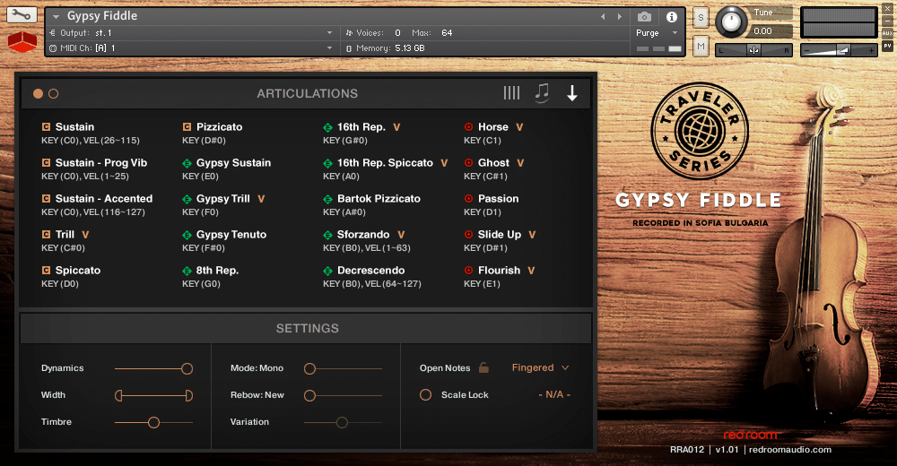 Red Room Audio – Traveler Series: Gypsy Fiddle (Kontakt)