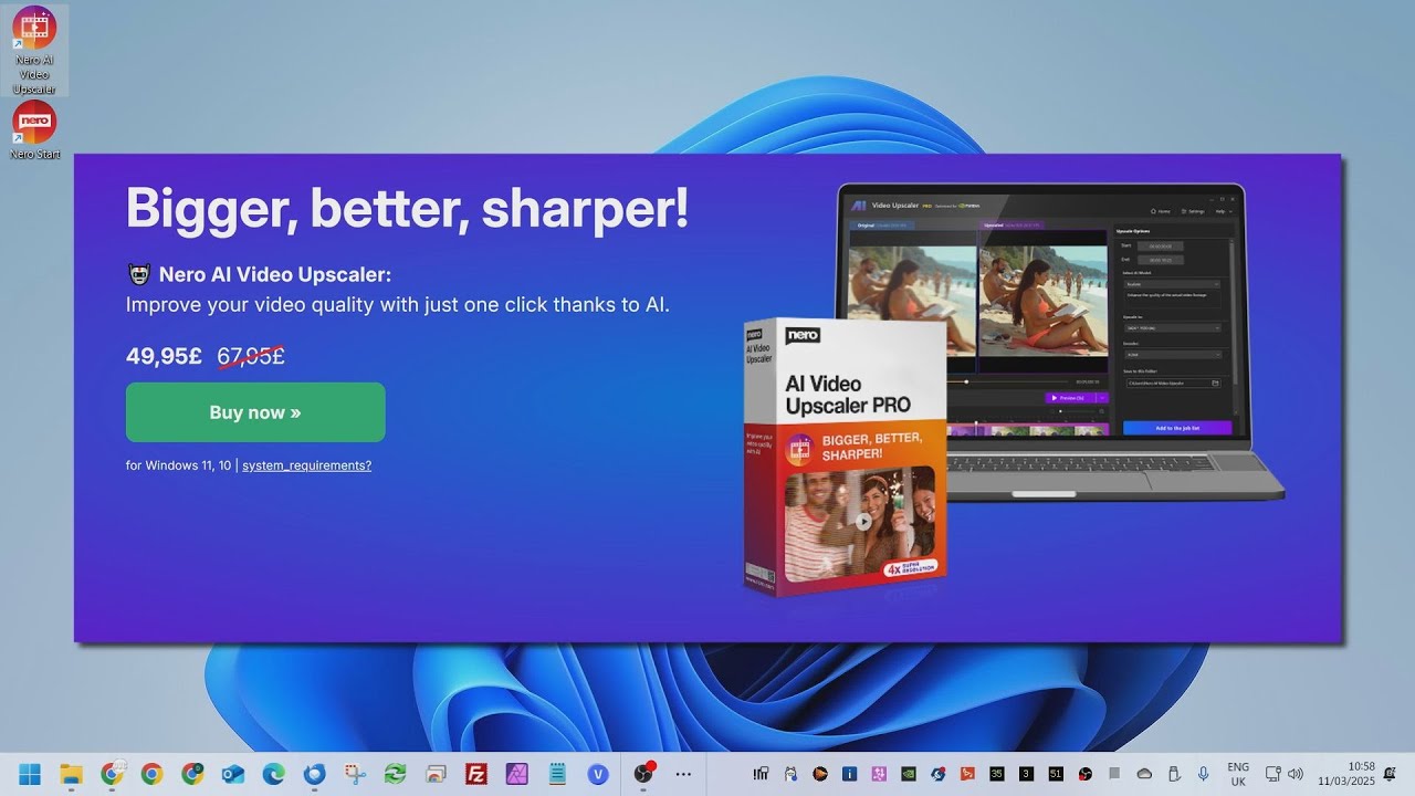 Nero AI Video Upscaler Pro 2026