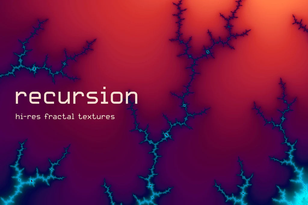 CreativeMarket – Recursion: Hi-res Fractal Textures [JPG, ABR, PSD]