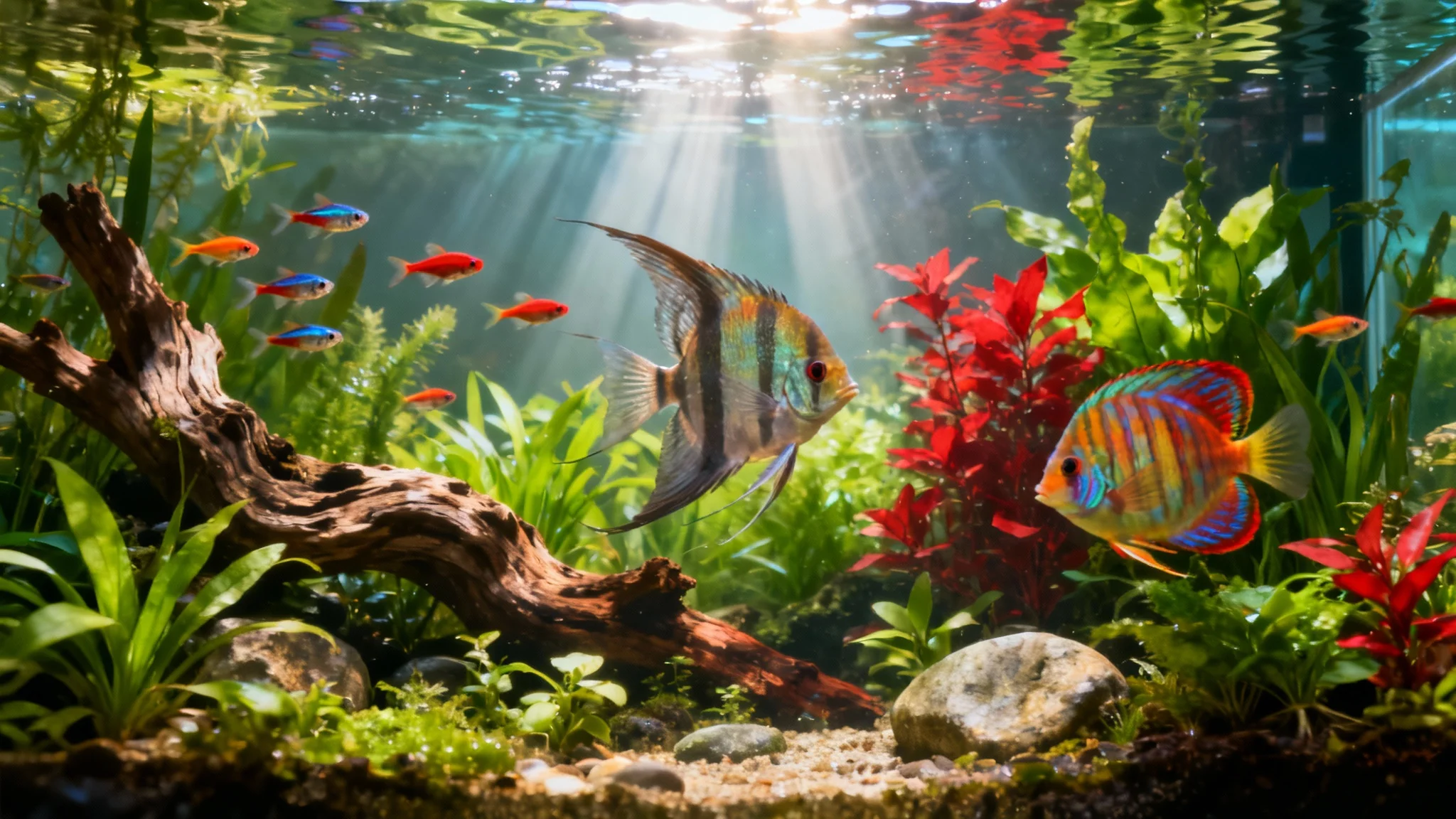 AI Aquarium Screensaver 2026