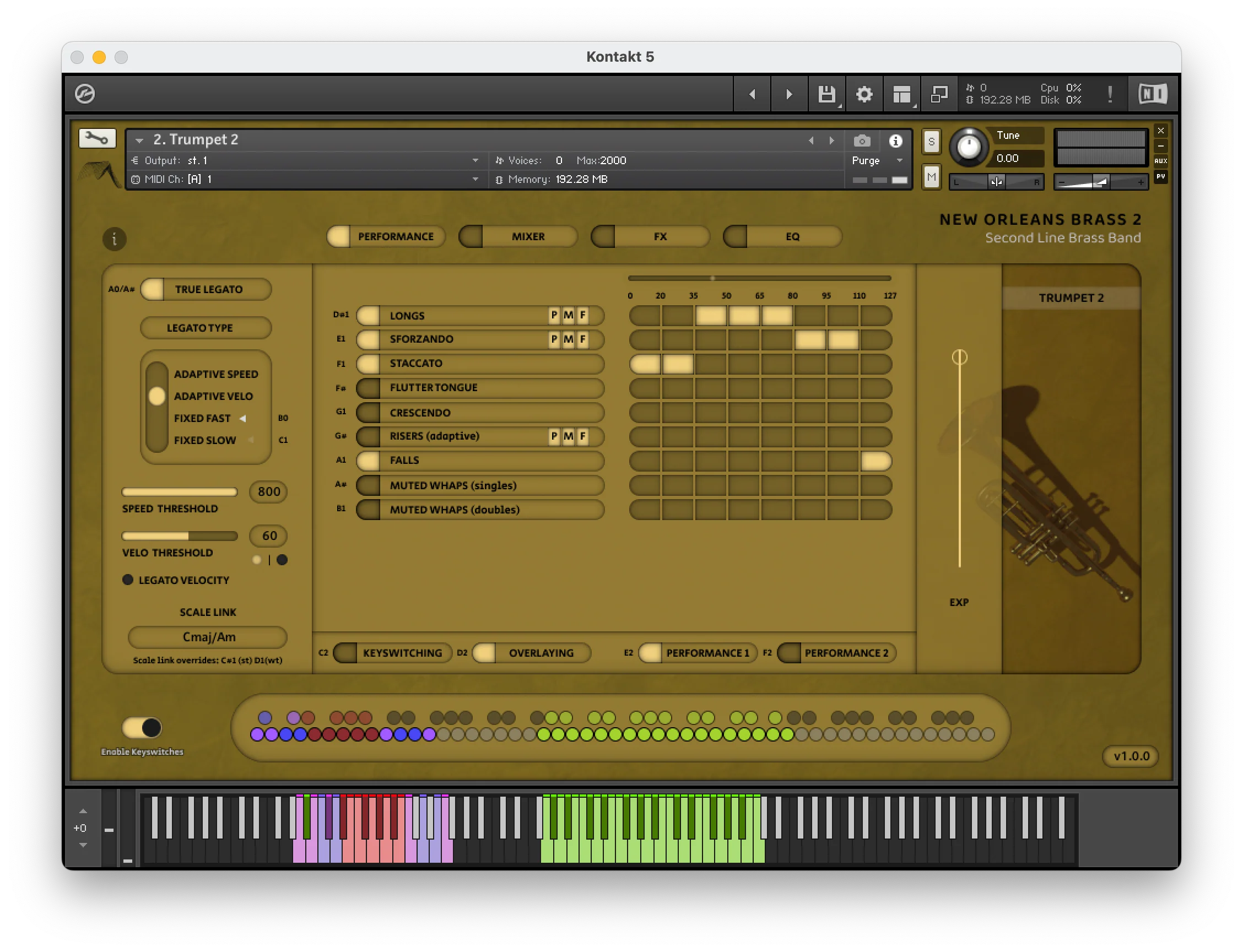 Insanity Samples – New Orleans Brass 2 v1. 0.2 ( Kontakt) 