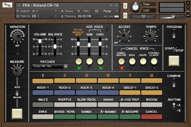 Forgotten Keys – Rola-78 (Kontakt)