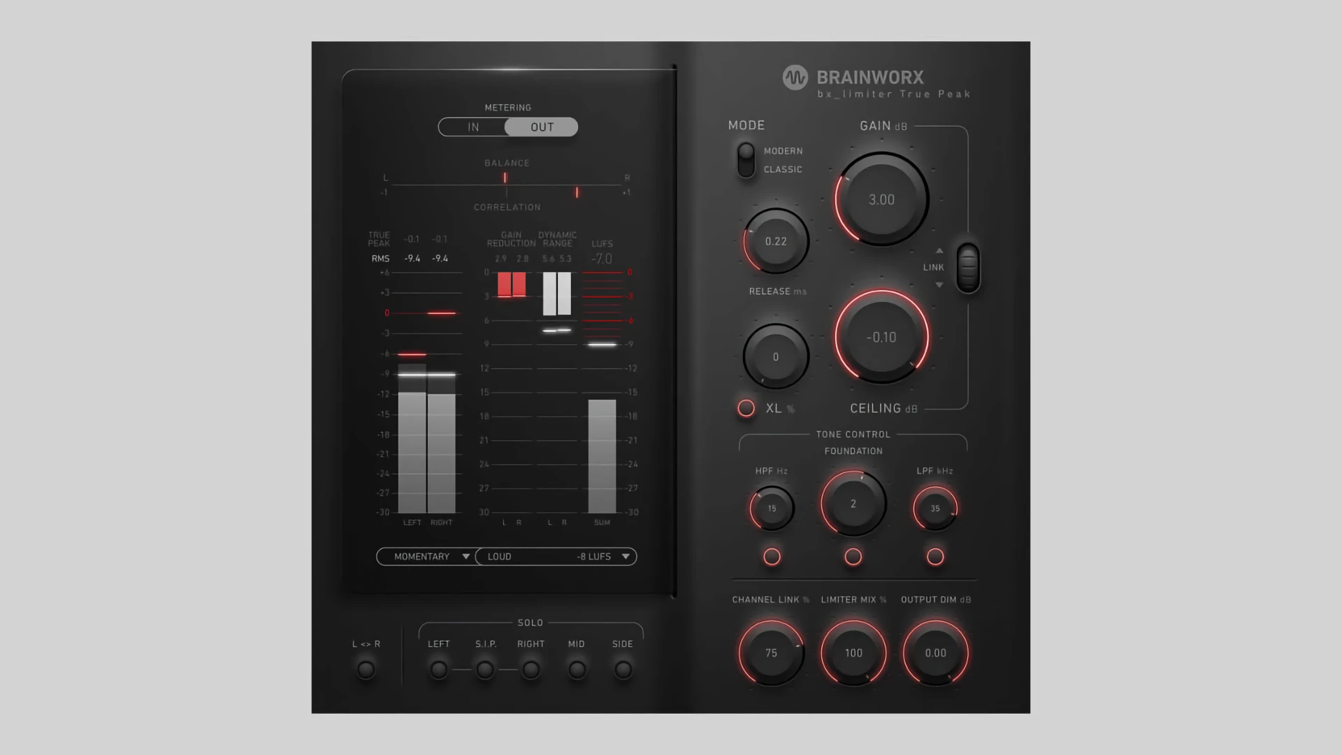 Plugin Alliance Brainworx bx_limiter True Peak