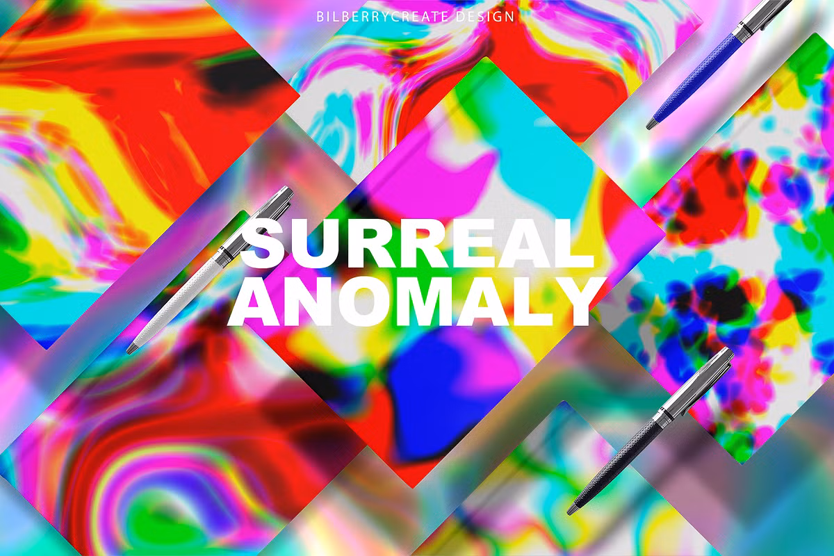 CreativeMarket – Surreal Anomaly Gradient Background /Gradient backgrounds with surreal anomalies [JPEG]