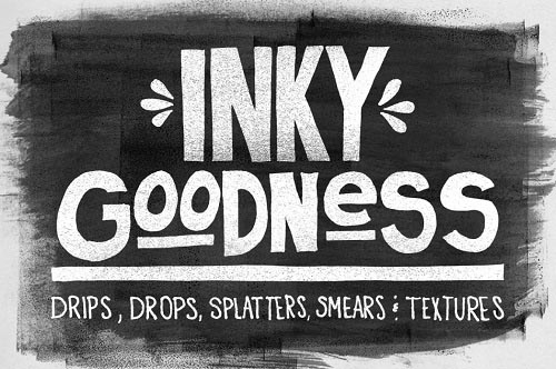CreativeMarket – Inky Goodness Bundle (brushes, textures) [ABR, AI, TIFF]