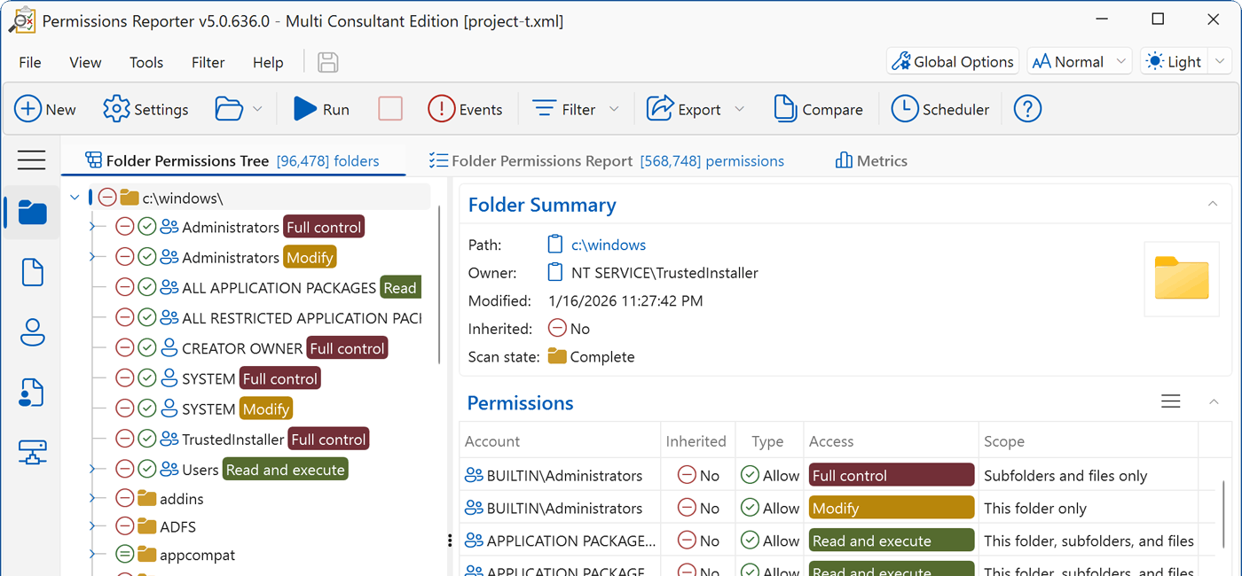 NTFS Permissions Reporter 2026