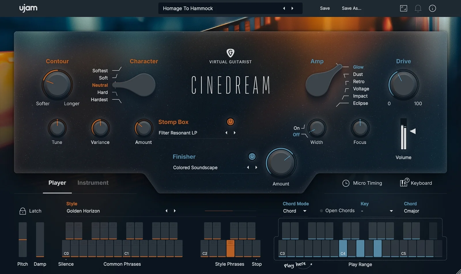 uJAM Virtual Guitarist CINEDREAM