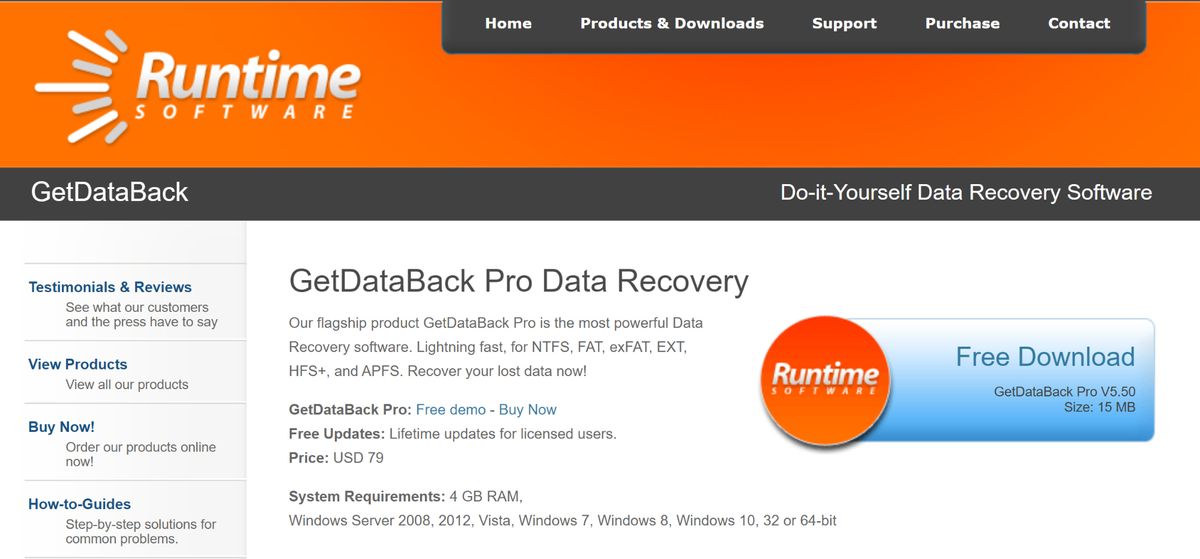 Runtime GetDataBack Pro 2026 
