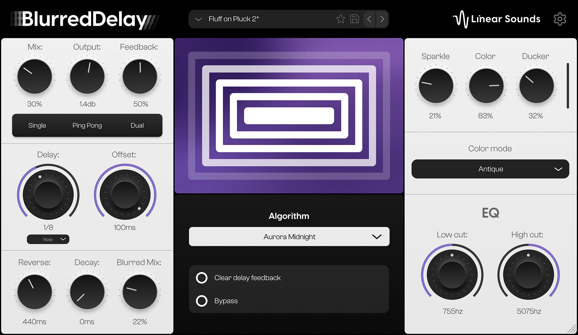 Linear Sounds BlurredDelay