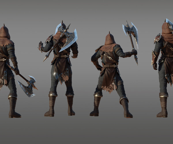ArtStation – One More Box Studio – Blaze Bandit – 3D Character for Concept Art [Blend, FBX] 