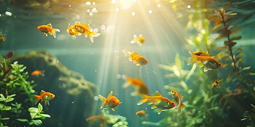 Digital Goldfish Screensaver 2026