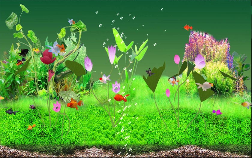 Digital Goldfish Screensaver 2026