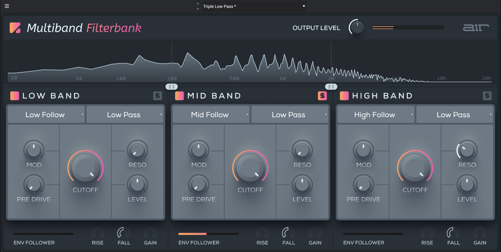 AIR Music Technology Multiband Filterbank
