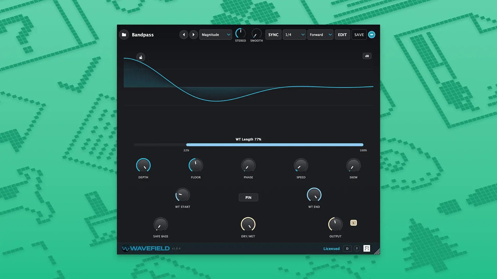 Fine Increments Wavefield