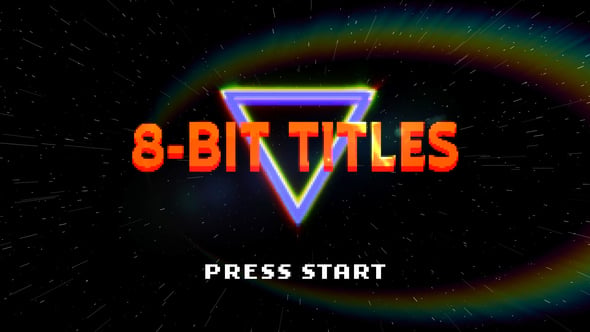 VideoHive – 8-Bit Glitch Titles [AEP, MORGT]