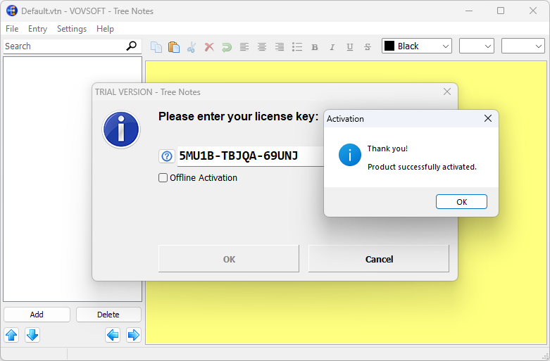 VovSoft Tree Notes 2026