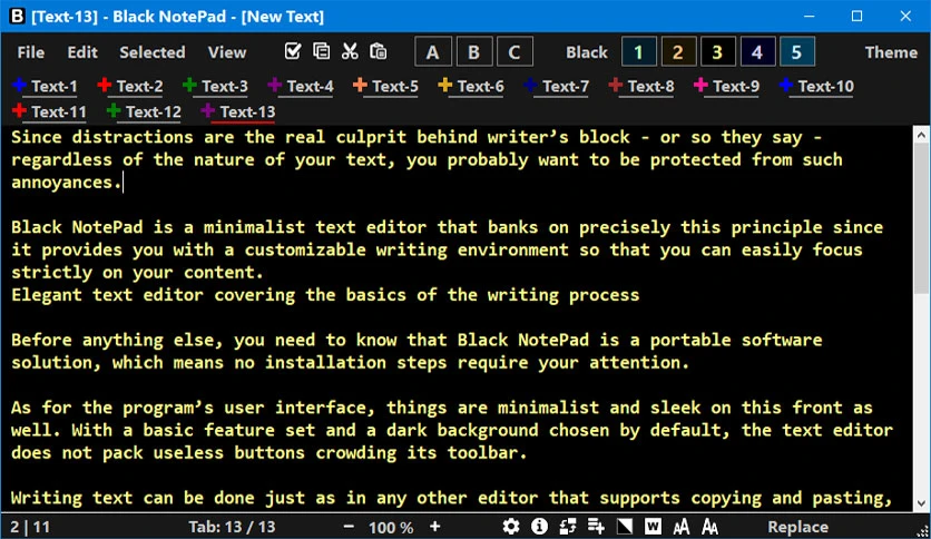 Black NotePad 2026