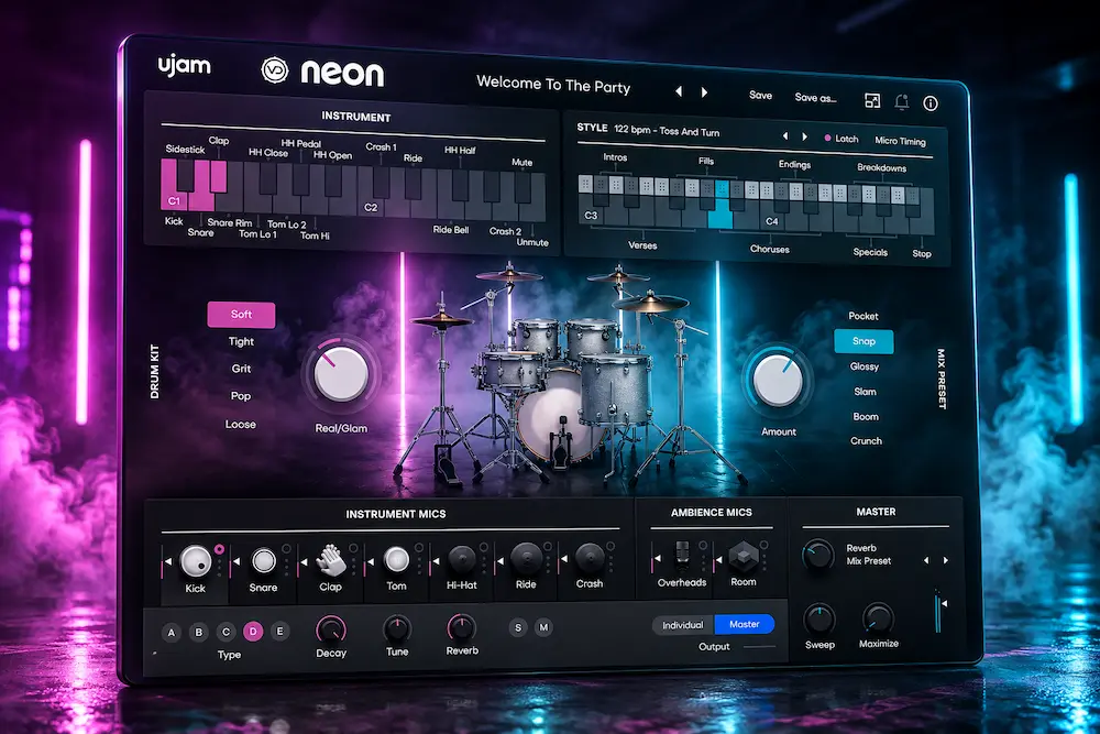 uJAM Virtual Drummer NEON