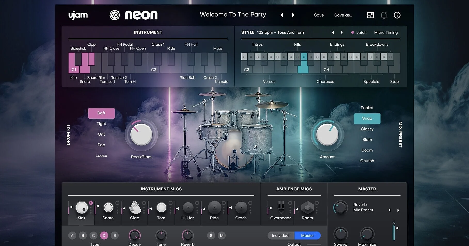 uJAM Virtual Drummer NEON