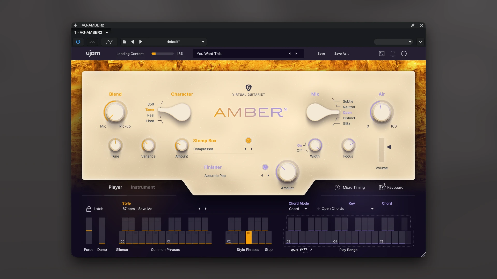 uJAM Virtual Guitarist AMBER 2