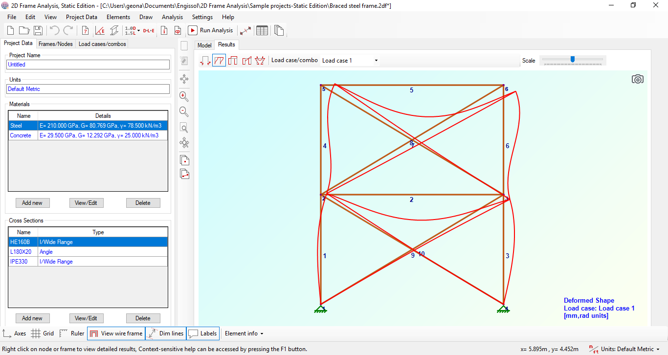 Engissol 2D Frame Analysis 2026